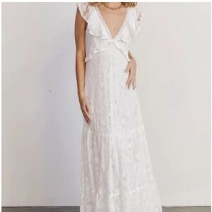 Baltic Born White Lace Dress